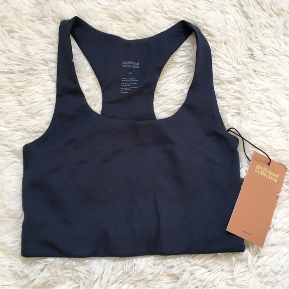 Girlfriend Collective Midnight Paloma Racer Back Bra - Picture 6 of 8